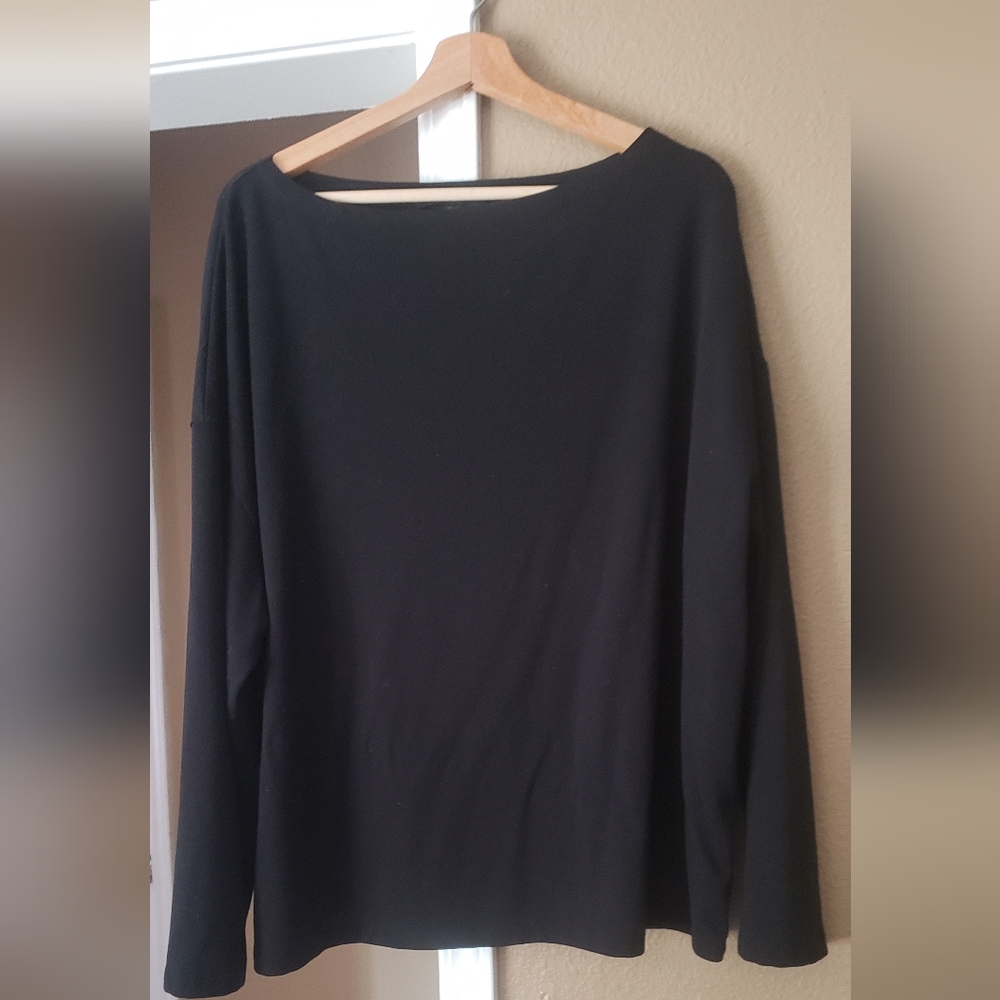 All Saints Rita Boatneck Long Sleeve Oversize Tee